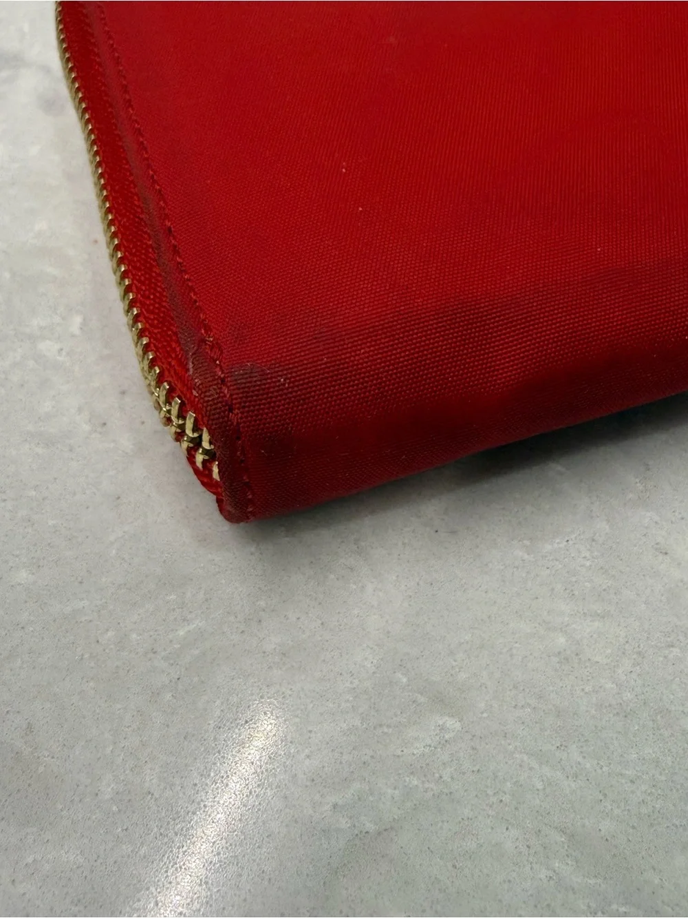 Kate Spade New York Red Nylon Zip Around Wallet